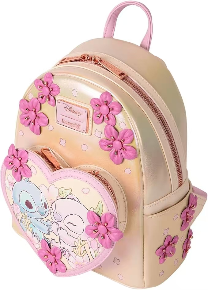Stitch & Angel Cherry Blossom  - Mini Backpack Purse บทวิจารณ์และราคา