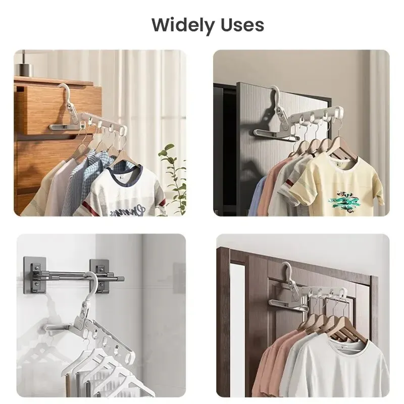 5-Hole Portable Clothes Hanger - Foldable Backpack Small บทวิจารณ์และราคา