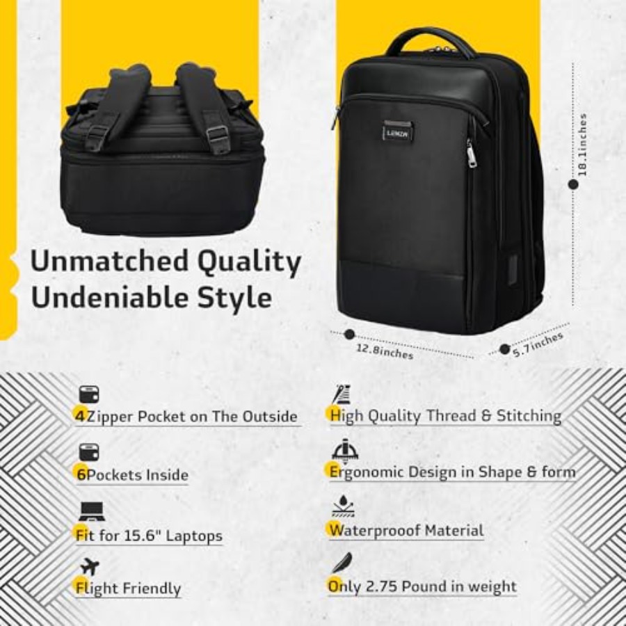 Laptop Business Backpack for M - Travel Backpack Anti Theft บทวิจารณ์และราคา