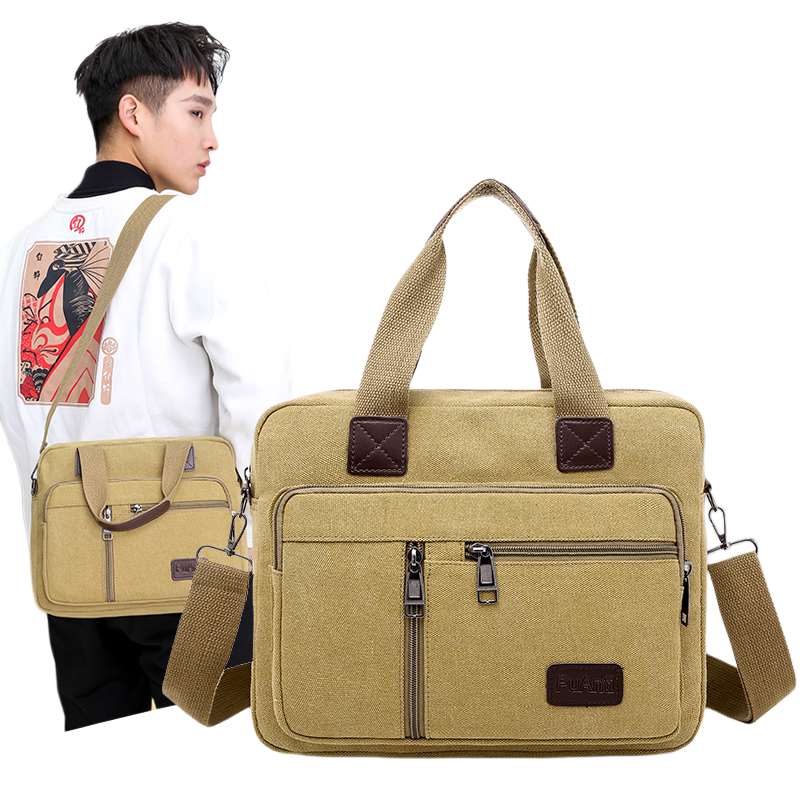 Men's Canvas Travel Handbag La - Canvas Backpack Casual บทวิจารณ์และราคา