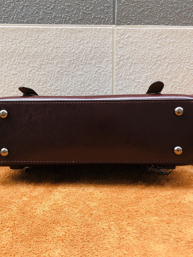 British Style Vintage Cow Spli - Leather Backpack Vintage บทวิจารณ์และราคา