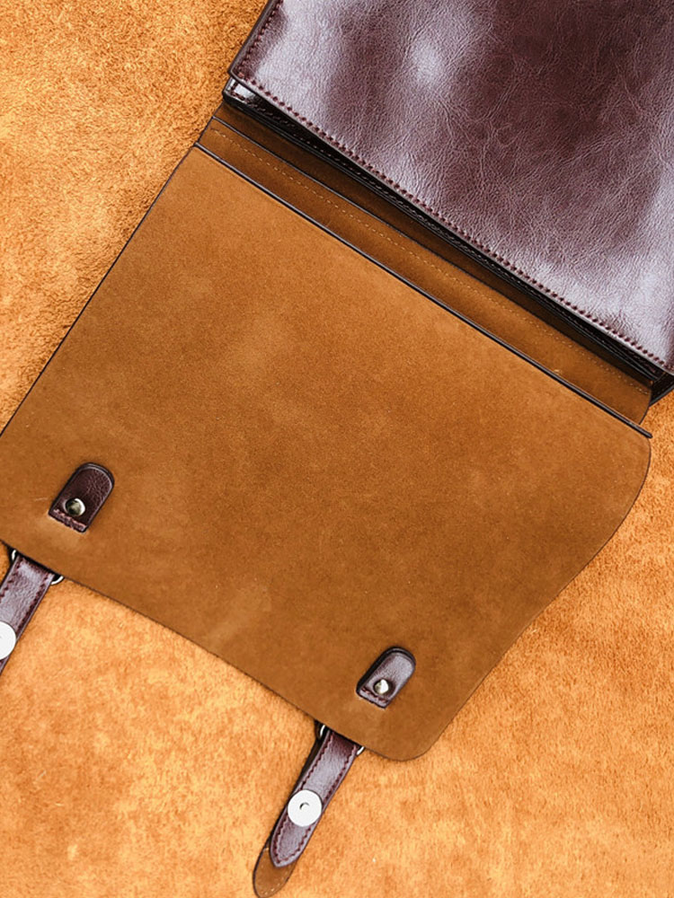 British Style Vintage Cow Spli - Leather Backpack Vintage บทวิจารณ์และราคา
