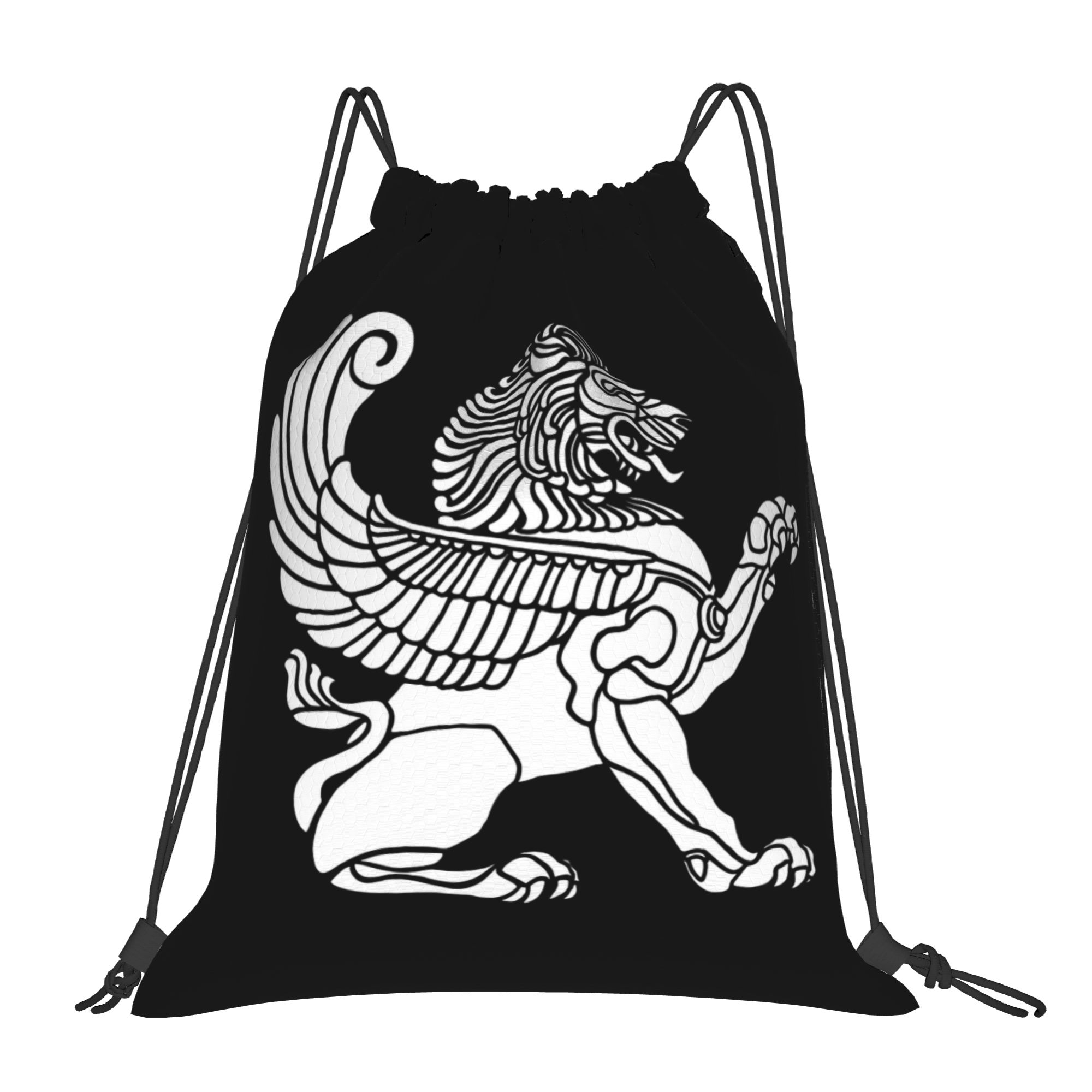 Persian Lion Iranian Iran Pers - Drawstring Gym Bag บทวิจารณ์และราคา
