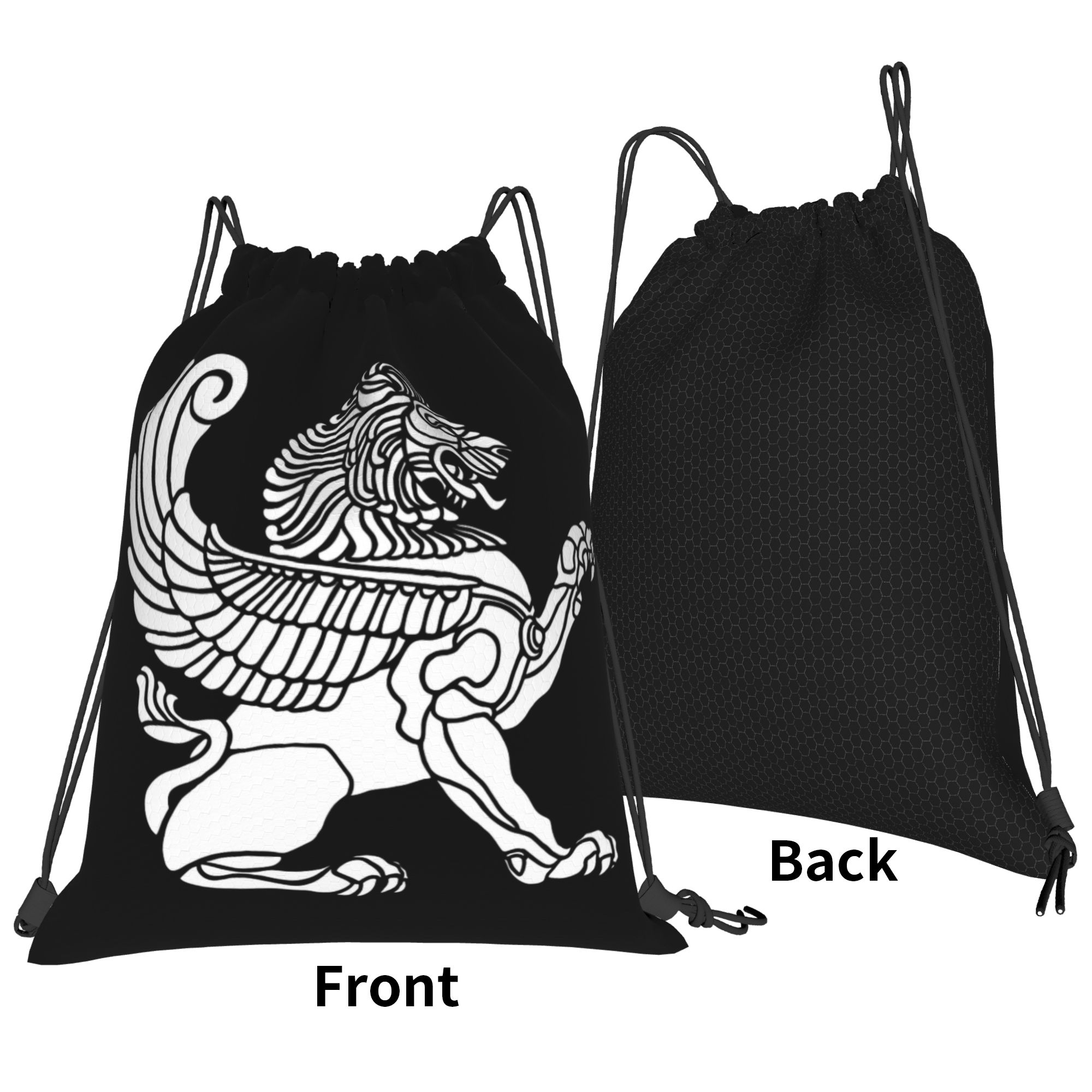 Persian Lion Iranian Iran Pers - Drawstring Gym Bag บทวิจารณ์และราคา