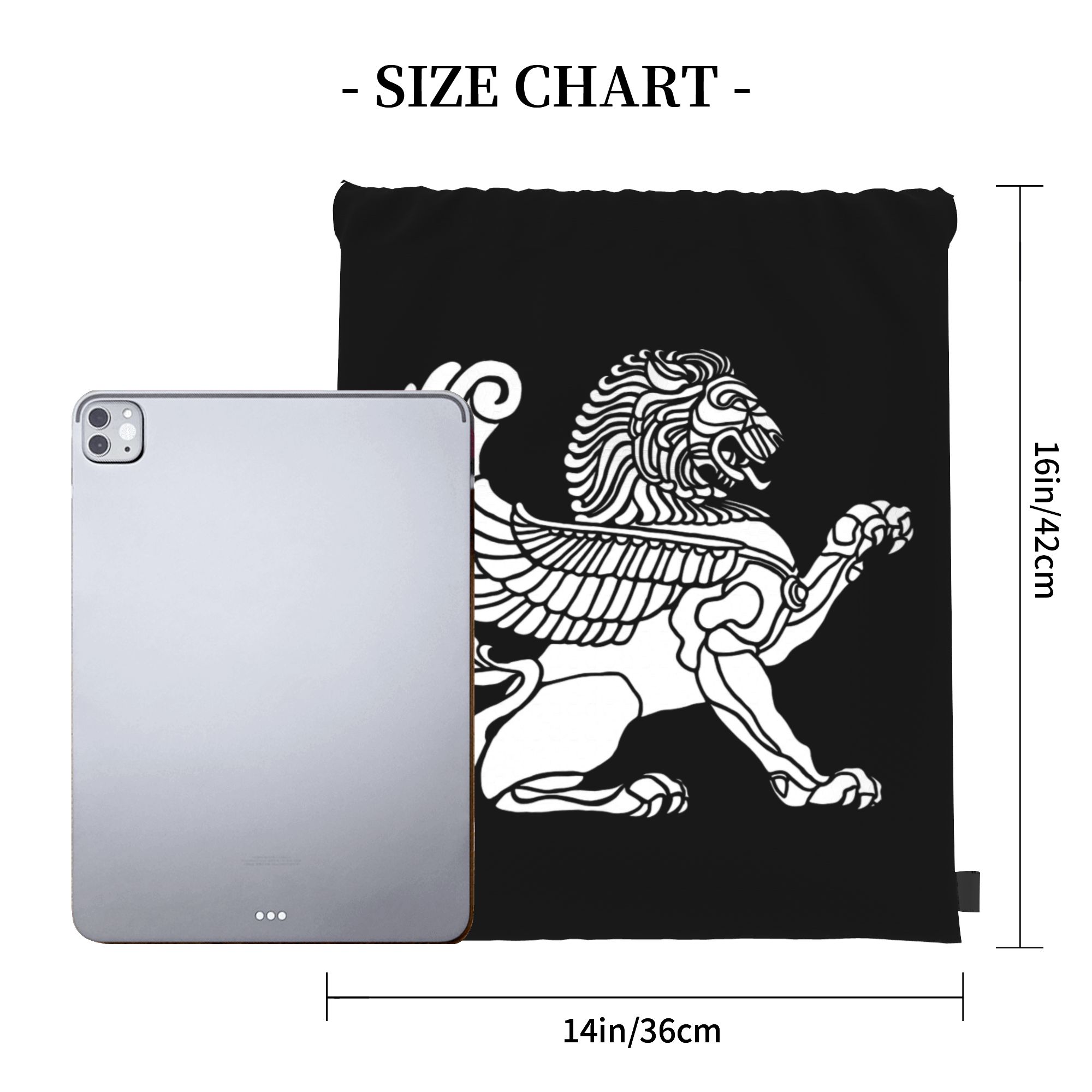 Persian Lion Iranian Iran Pers - Drawstring Gym Bag บทวิจารณ์และราคา