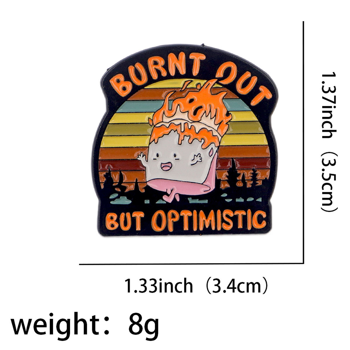 Fire Badges Enamel Pin Brooche - Fashion Backpack Women บทวิจารณ์และราคา