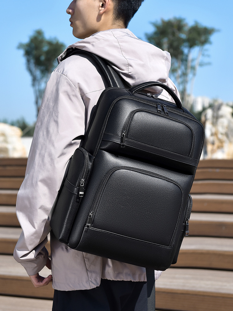 Men's Fashion Backpack PU Leat - Laptop Backpack 15.6 บทวิจารณ์และราคา