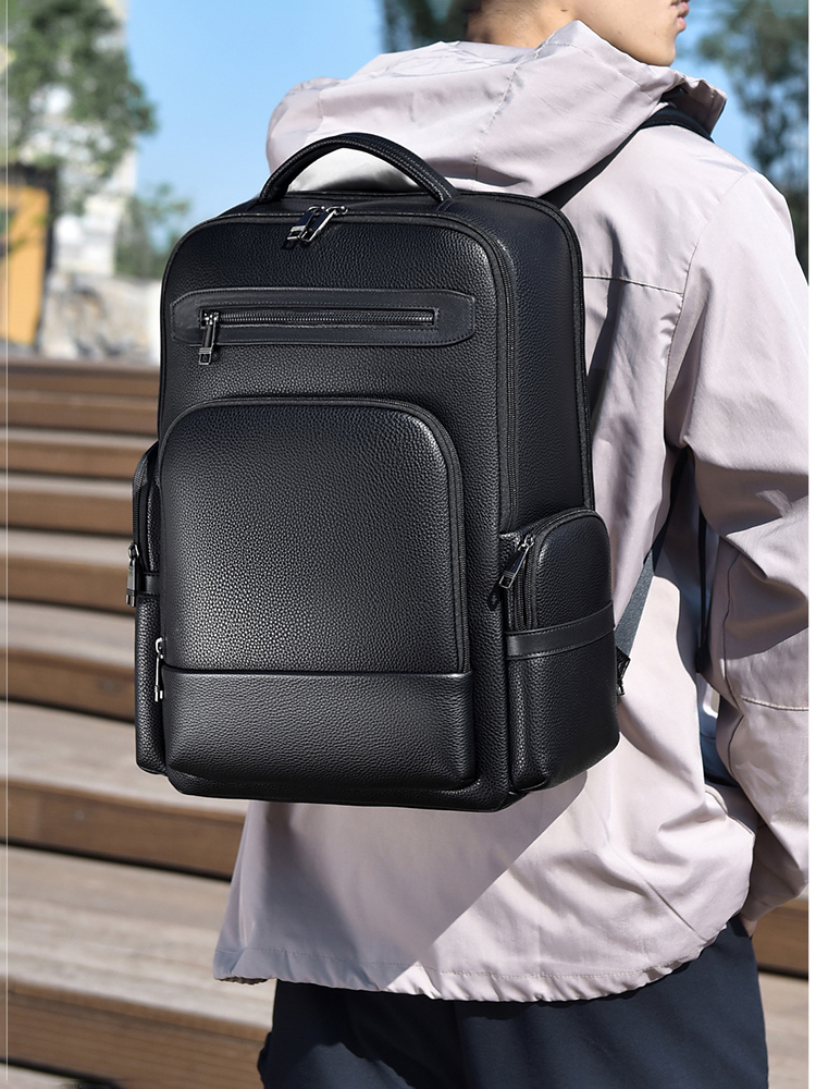 Men's Fashion Backpack PU Leat - Laptop Backpack 15.6 บทวิจารณ์และราคา