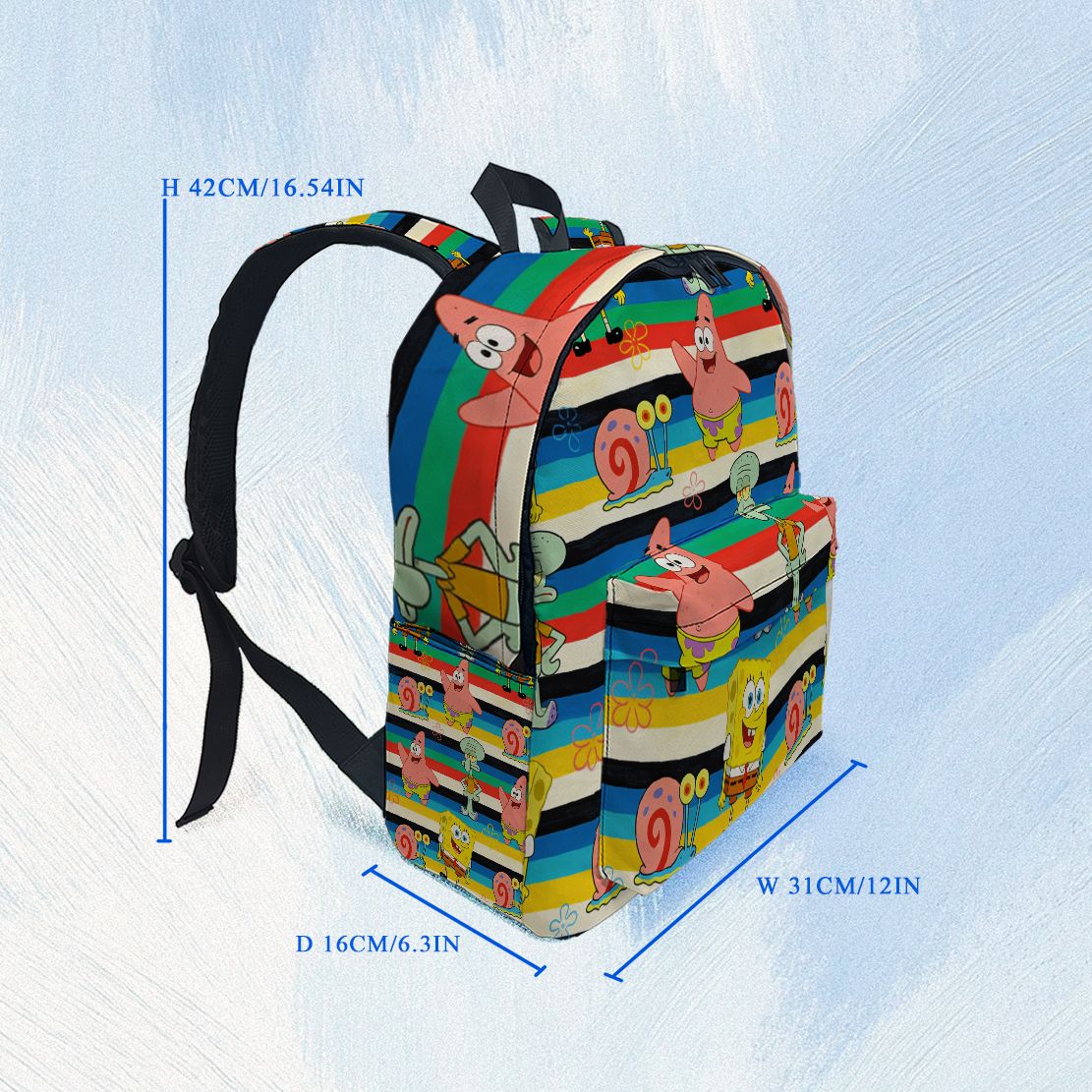 SpongeBob SquarePants Striped  - School Backpack Teen บทวิจารณ์และราคา