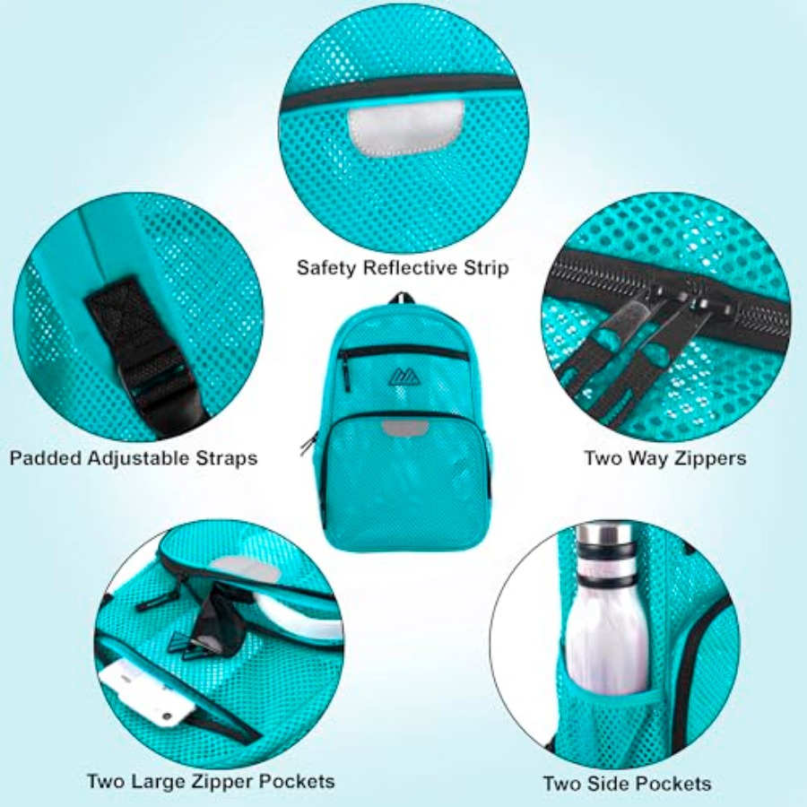 Reflective Mesh School Backpac - School Backpack Teen บทวิจารณ์และราคา