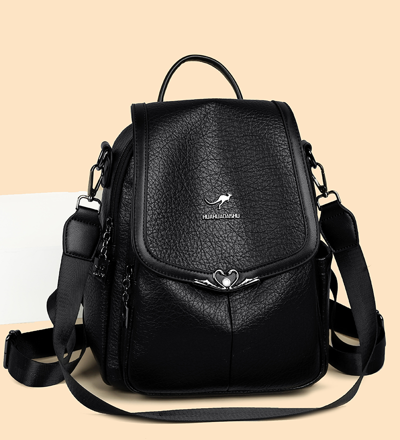 2026 new Ladies Bookbag Rucksa - Leather Backpack Vintage บทวิจารณ์และราคา