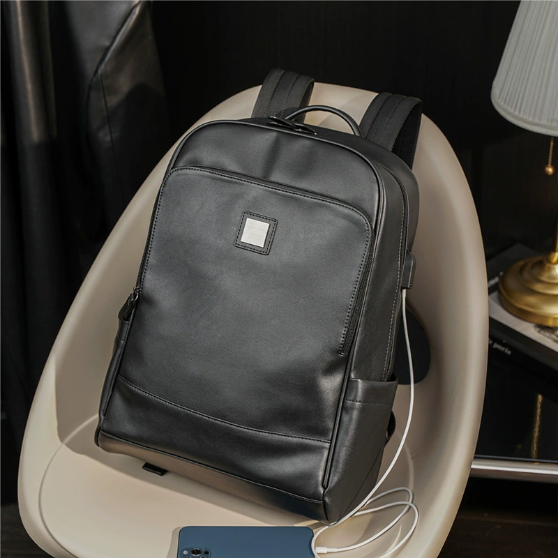 Man's PU Leather Backpack Exec - Leather Backpack Vintage บทวิจารณ์และราคา