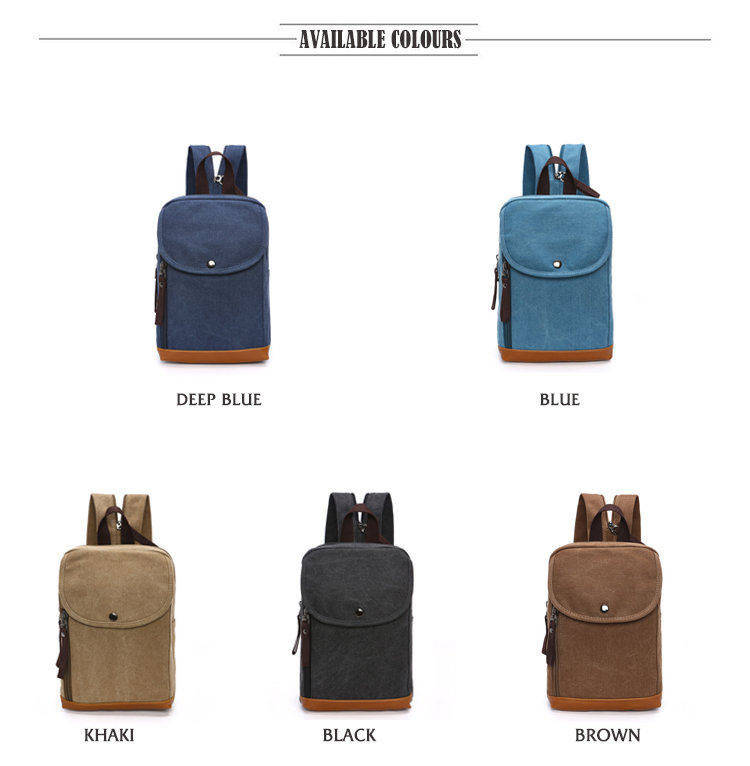 Men's Canvas Mini Backpack Men - Sling Backpack Shoulder บทวิจารณ์และราคา