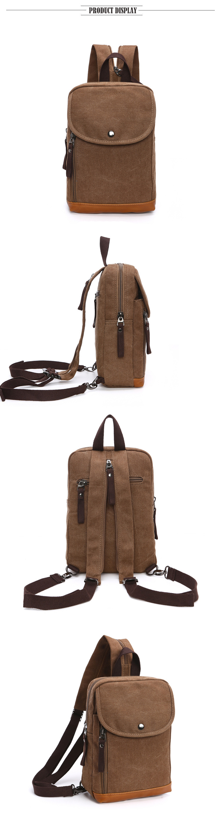 Men's Canvas Mini Backpack Men - Sling Backpack Shoulder บทวิจารณ์และราคา