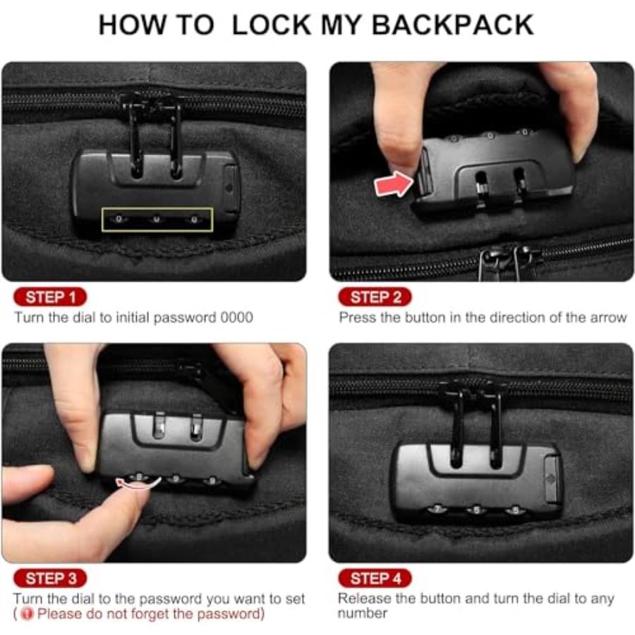 Laptop Backpack for Men Women, - Travel Backpack Anti Theft บทวิจารณ์และราคา