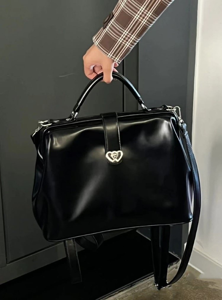 Vintage Black Y2k Mochila Wome - Leather Backpack Vintage บทวิจารณ์และราคา