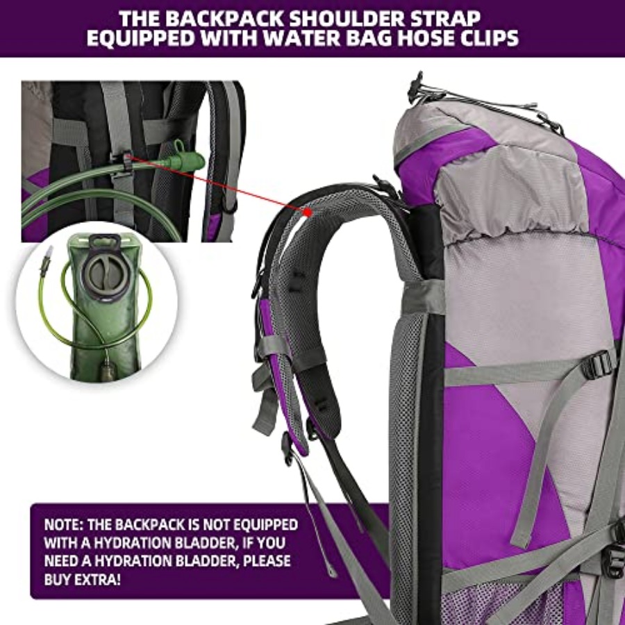 70L Hiking Backpack with Rain  - Rain Cover Backpack บทวิจารณ์และราคา