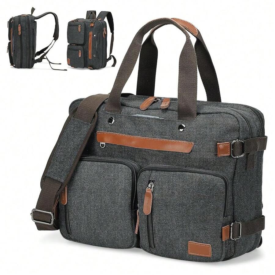 Canvas Laptop Backpack 3-In-1  - Canvas Backpack Casual บทวิจารณ์และราคา