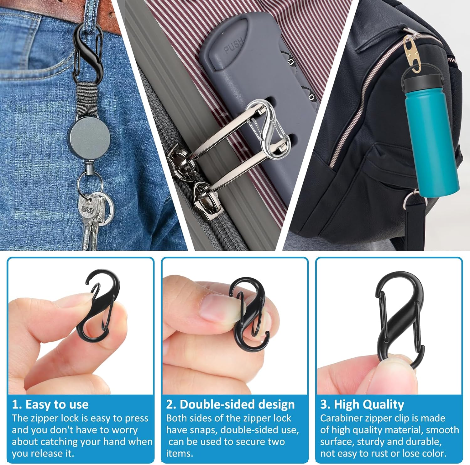 Lock Combo, Total 21PCS Clips  - Backpack Lock Combo บทวิจารณ์และราคา