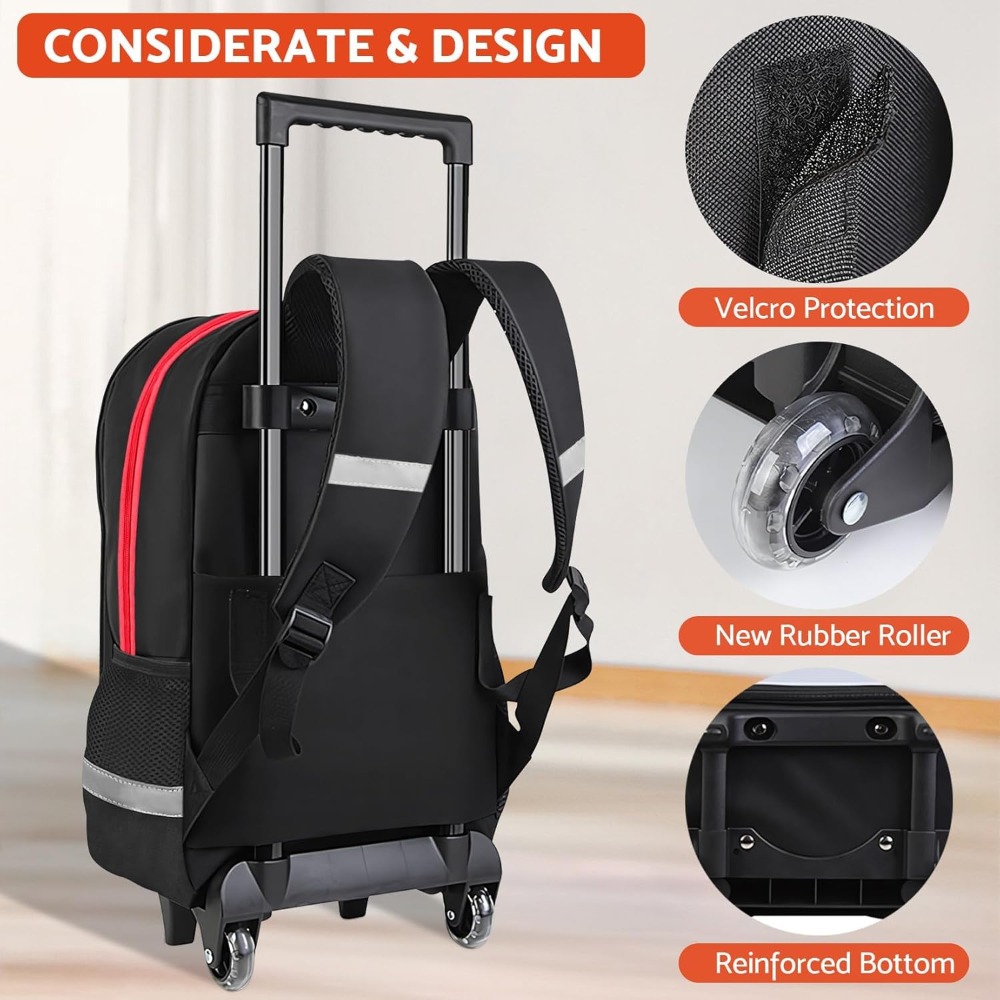3PCS Kids Rolling Backpack for - School Backpack Teen บทวิจารณ์และราคา
