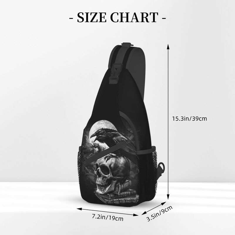 Crow The Skull Sling Crossbody - Sling Backpack Shoulder บทวิจารณ์และราคา