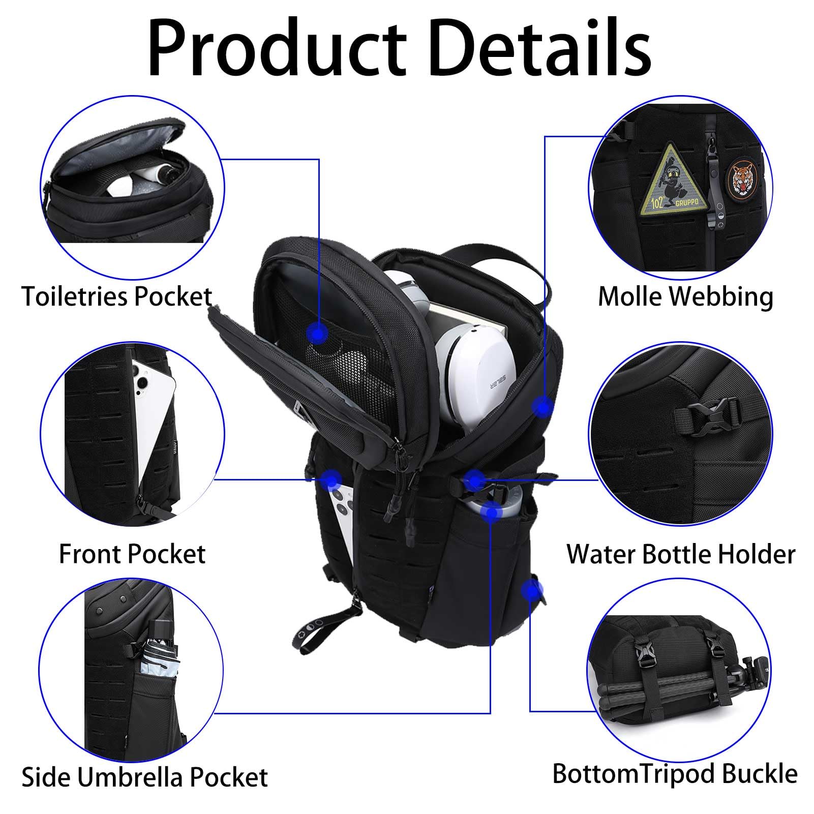 Anti Theft Sling Bag Shoulder  - Sling Backpack Shoulder บทวิจารณ์และราคา