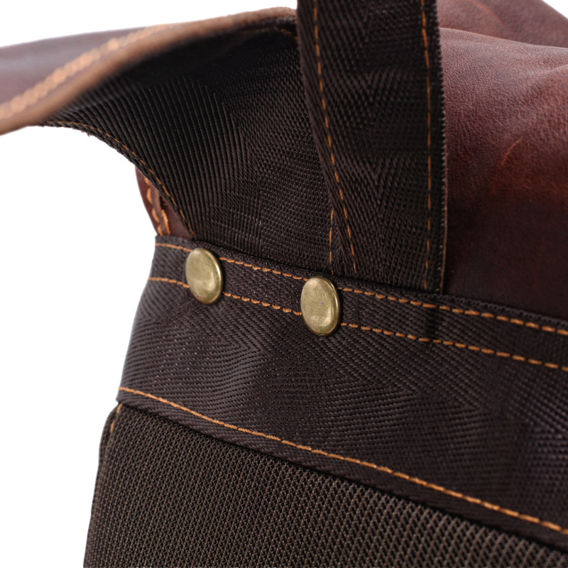 European and American vintage  - Leather Backpack Vintage บทวิจารณ์และราคา