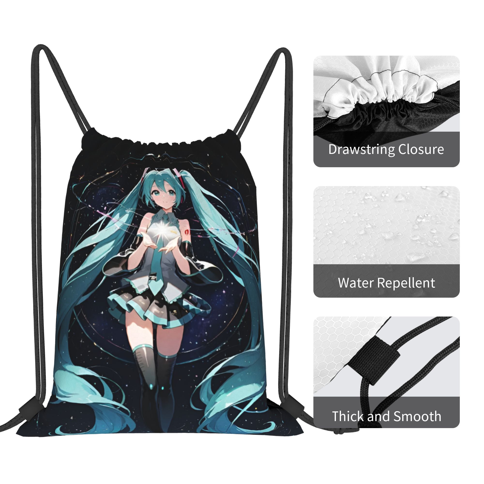 Custom H-Hatsunes Drawstring B - Drawstring Gym Bag บทวิจารณ์และราคา