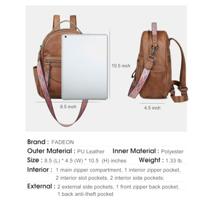 Mini Backpack Purse for Women, - Mini Backpack Purse บทวิจารณ์และราคา