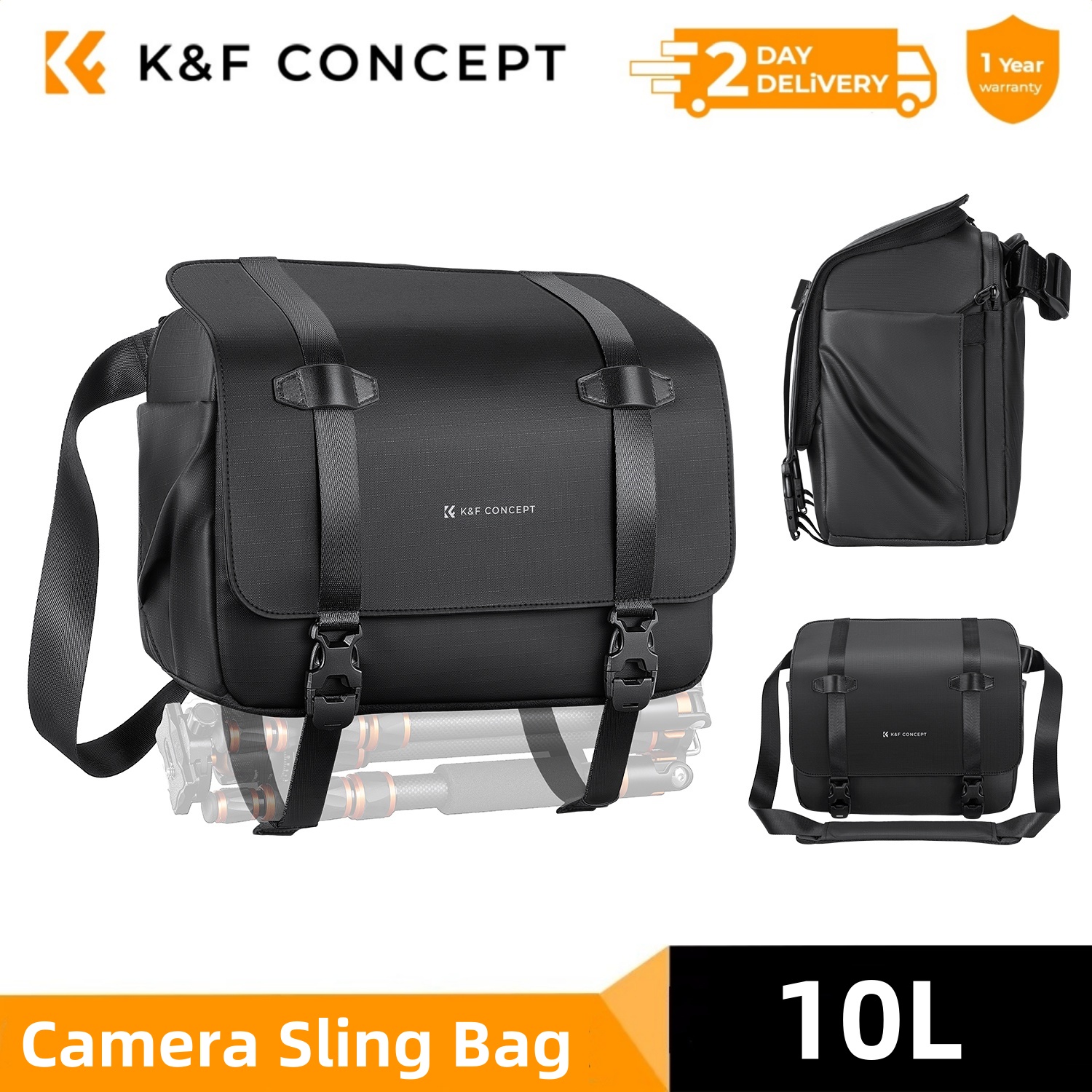 K&F CONCEPT 10L Camera Sling B - Rain Cover Backpack บทวิจารณ์และราคา