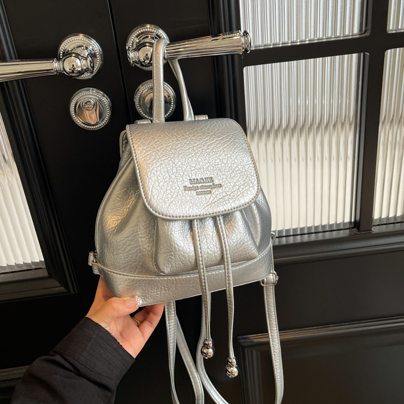 Solid Small String Backpacks P - Leather Backpack Vintage บทวิจารณ์และราคา