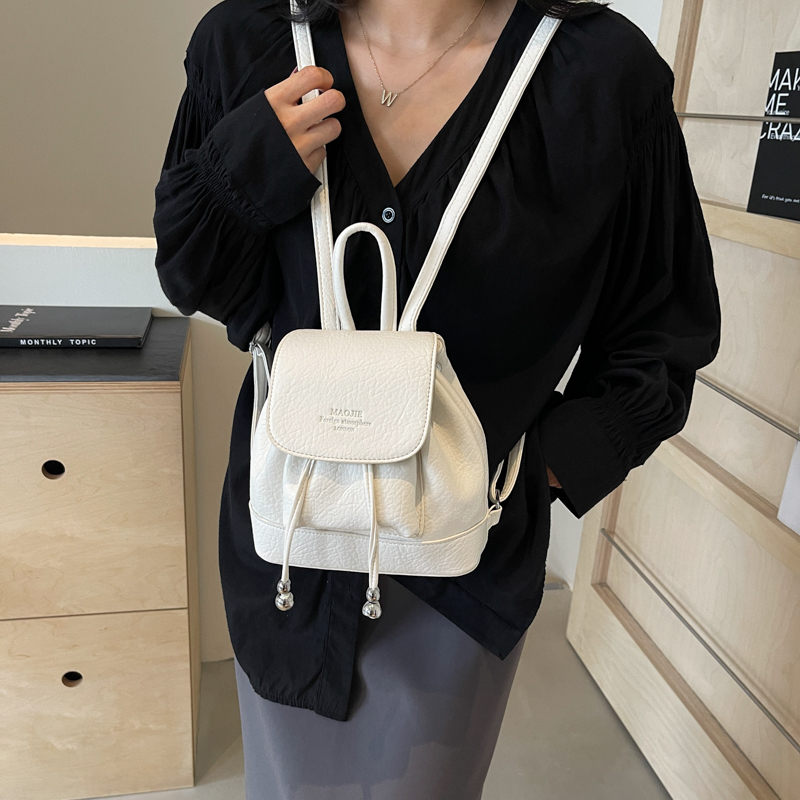 Solid Small String Backpacks P - Leather Backpack Vintage บทวิจารณ์และราคา