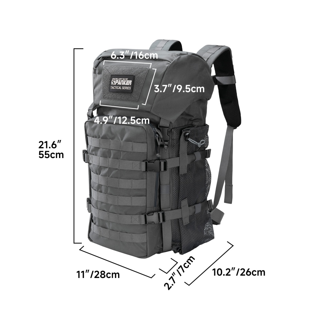 Tactical Backpack 40L 500D Nyl - Rucksack Military Style บทวิจารณ์และราคา
