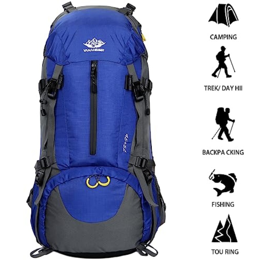 50L Hiking Backpack Men Campin - Rain Cover Backpack บทวิจารณ์และราคา