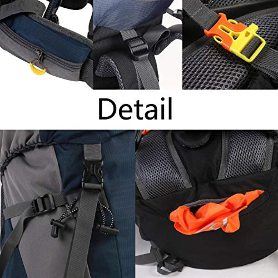 50L Hiking Backpack Men Campin - Rain Cover Backpack บทวิจารณ์และราคา