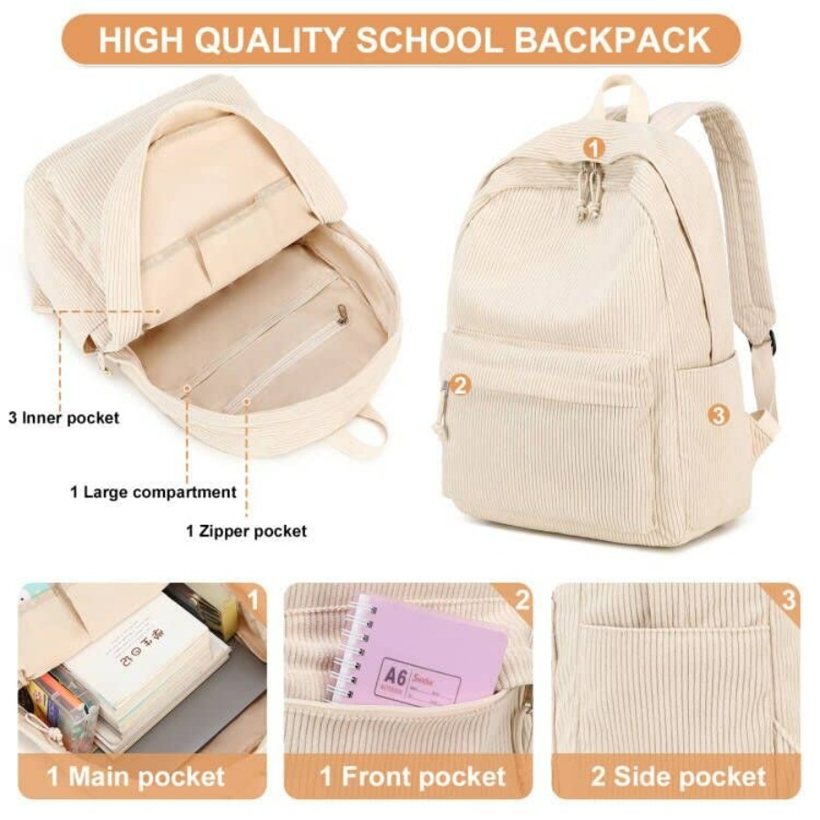 School Backpack for Teens Larg - Laptop Backpack 15.6 บทวิจารณ์และราคา