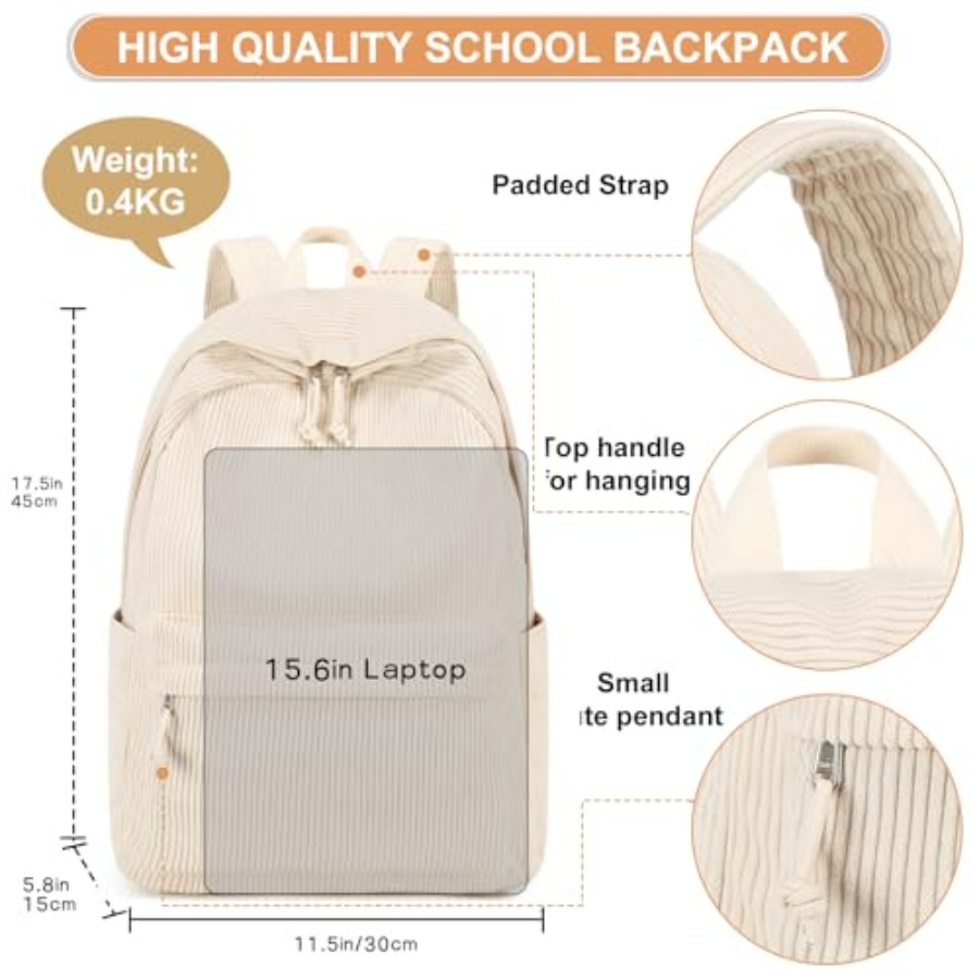 School Backpack for Teens Larg - Laptop Backpack 15.6 บทวิจารณ์และราคา