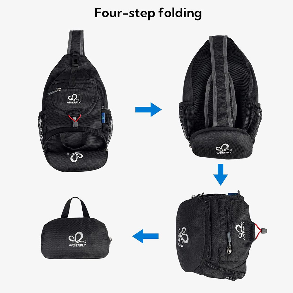 WATERFLY Chest Bag Shoulder Sm - Sling Backpack Shoulder บทวิจารณ์และราคา