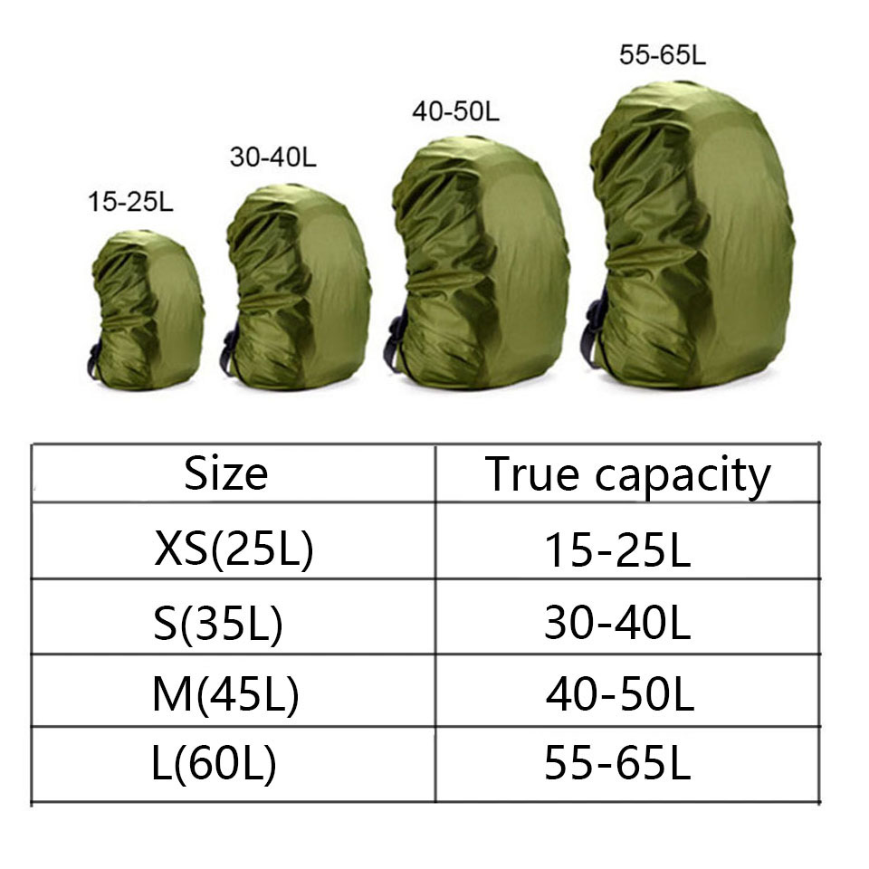 KoKossi 20-80L Lightweight Nyl - Rain Cover Backpack บทวิจารณ์และราคา
