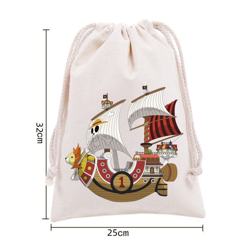 Anime One Piece Drawstring Bac - Drawstring Gym Bag บทวิจารณ์และราคา
