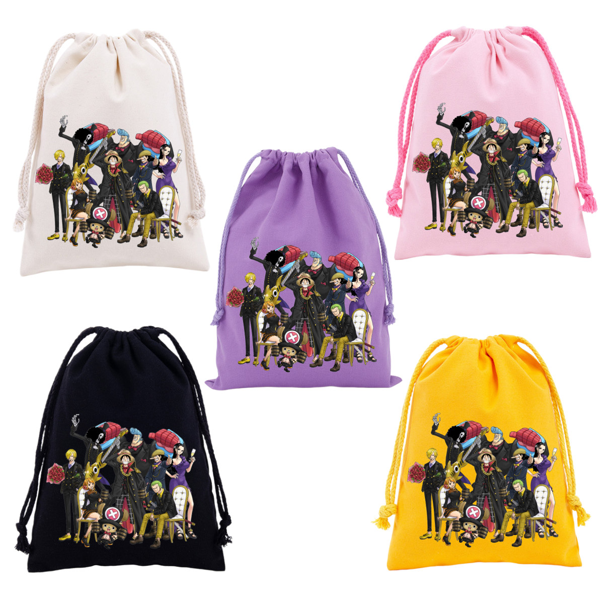 Anime One Piece Drawstring Bac - Drawstring Gym Bag บทวิจารณ์และราคา
