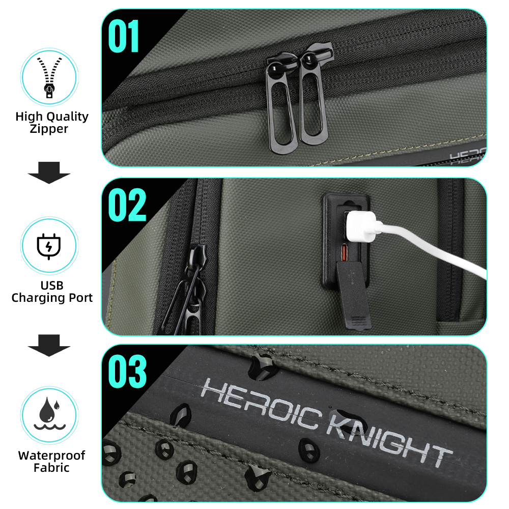 HK Business Men's Backpack 15. - Hiking Backpack Waterproof บทวิจารณ์และราคา