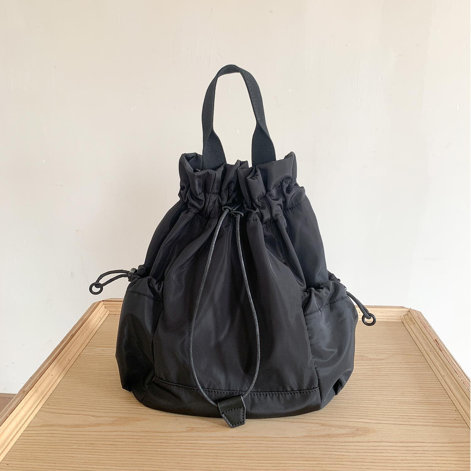 Multi-function Drawstring Buck - Canvas Backpack Casual บทวิจารณ์และราคา