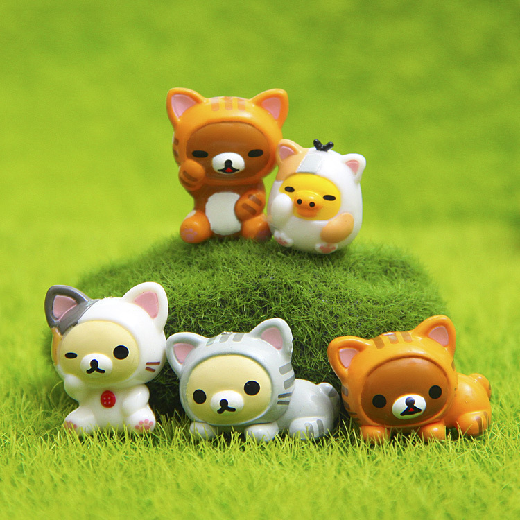 5pcs Rilakkuma Action Figures  - Mini Backpack Purse บทวิจารณ์และราคา