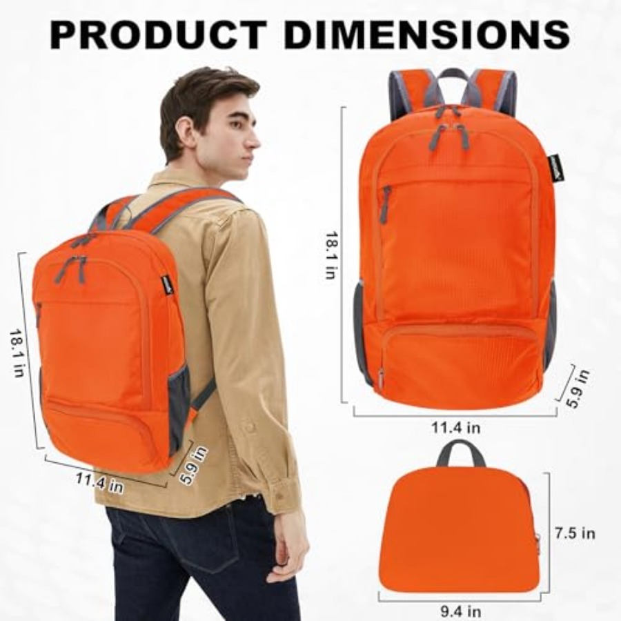 20L Lightweight Packable Hikin - Foldable Backpack Small บทวิจารณ์และราคา