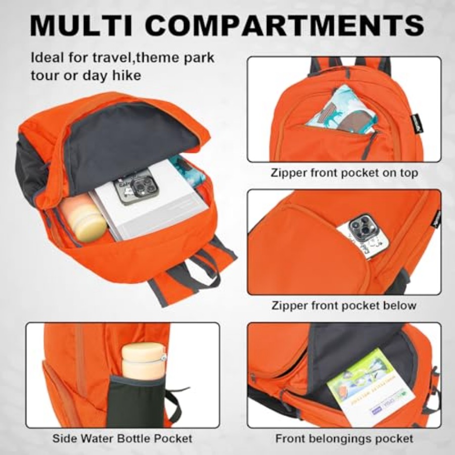 20L Lightweight Packable Hikin - Foldable Backpack Small บทวิจารณ์และราคา