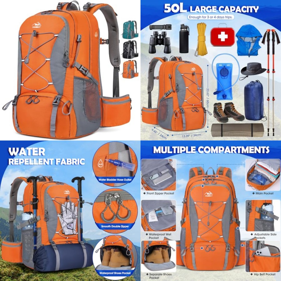 50L Hiking Backpack Waterproof - Hiking Backpack Waterproof บทวิจารณ์และราคา