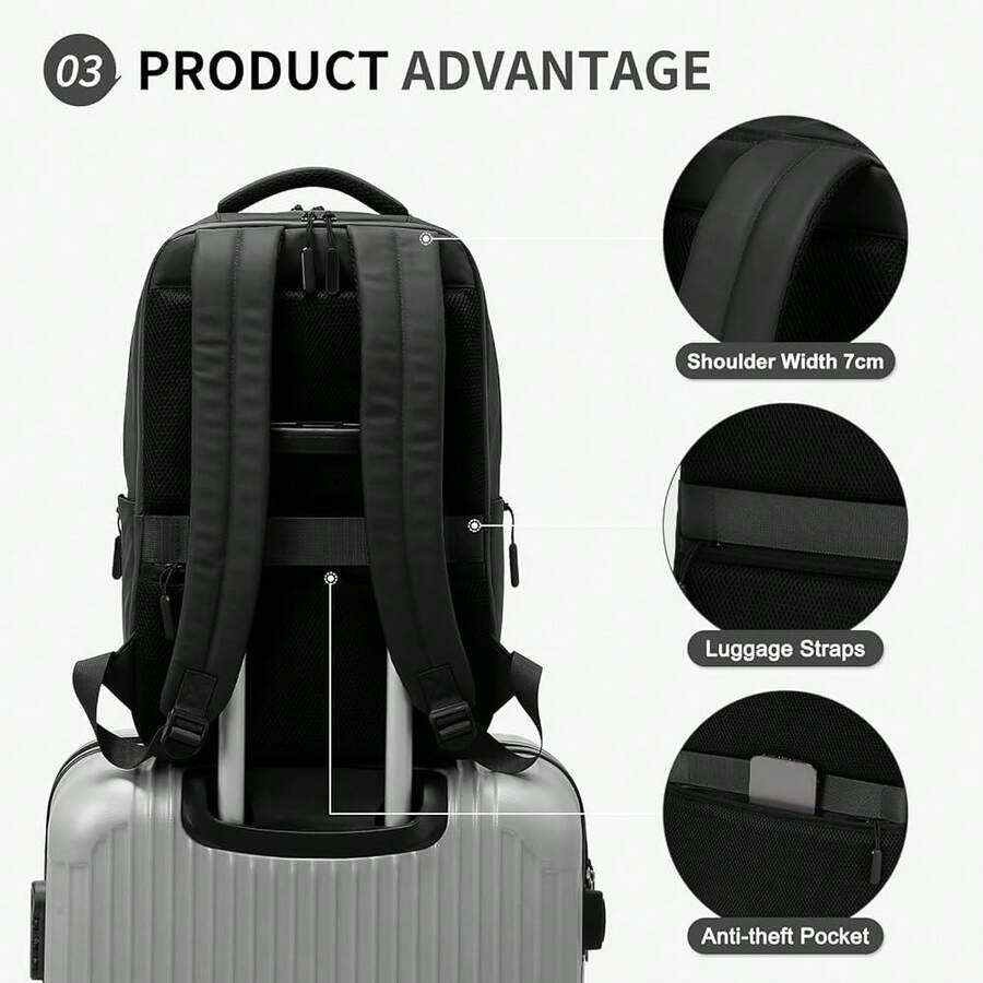 Waterproof Anti-Theft Laptop B - Laptop Backpack 15.6 บทวิจารณ์และราคา