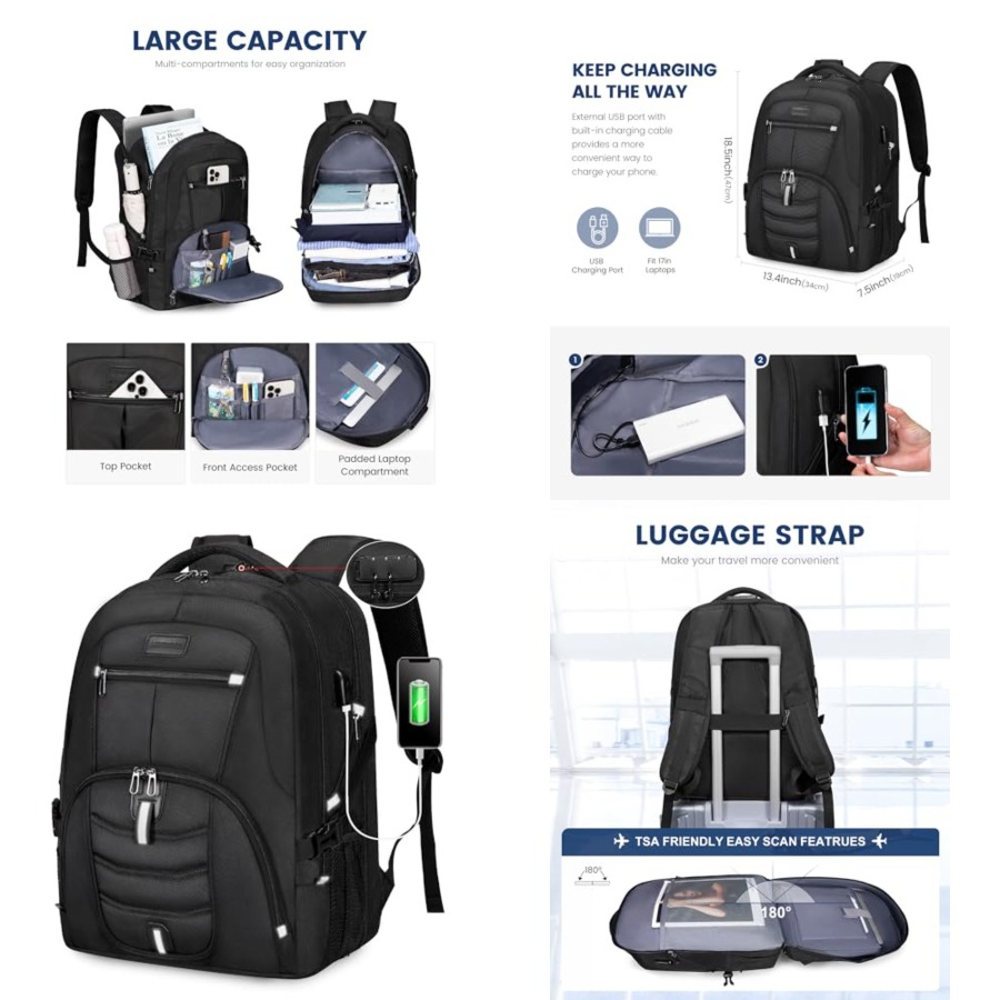 Travel Laptop Backpack Waterpr - Travel Backpack Anti Theft บทวิจารณ์และราคา
