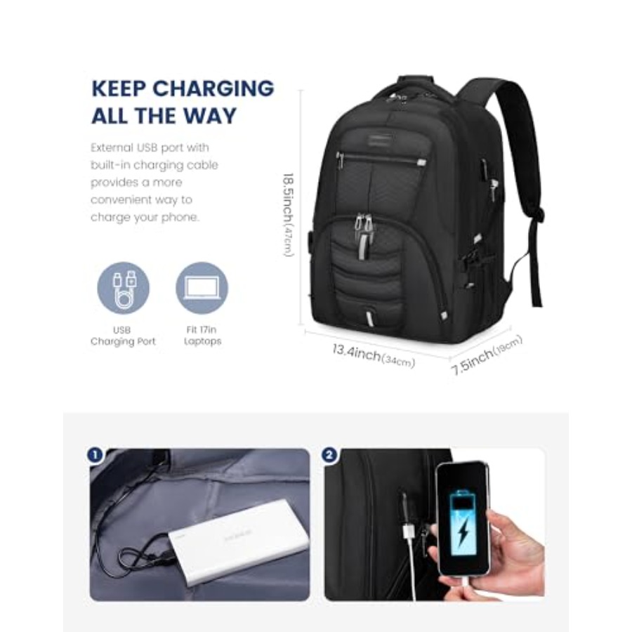 Travel Laptop Backpack Waterpr - Travel Backpack Anti Theft บทวิจารณ์และราคา